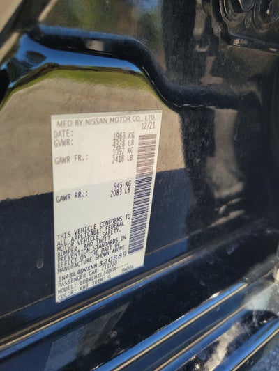 2022 Nissan Altima 2.5 SV