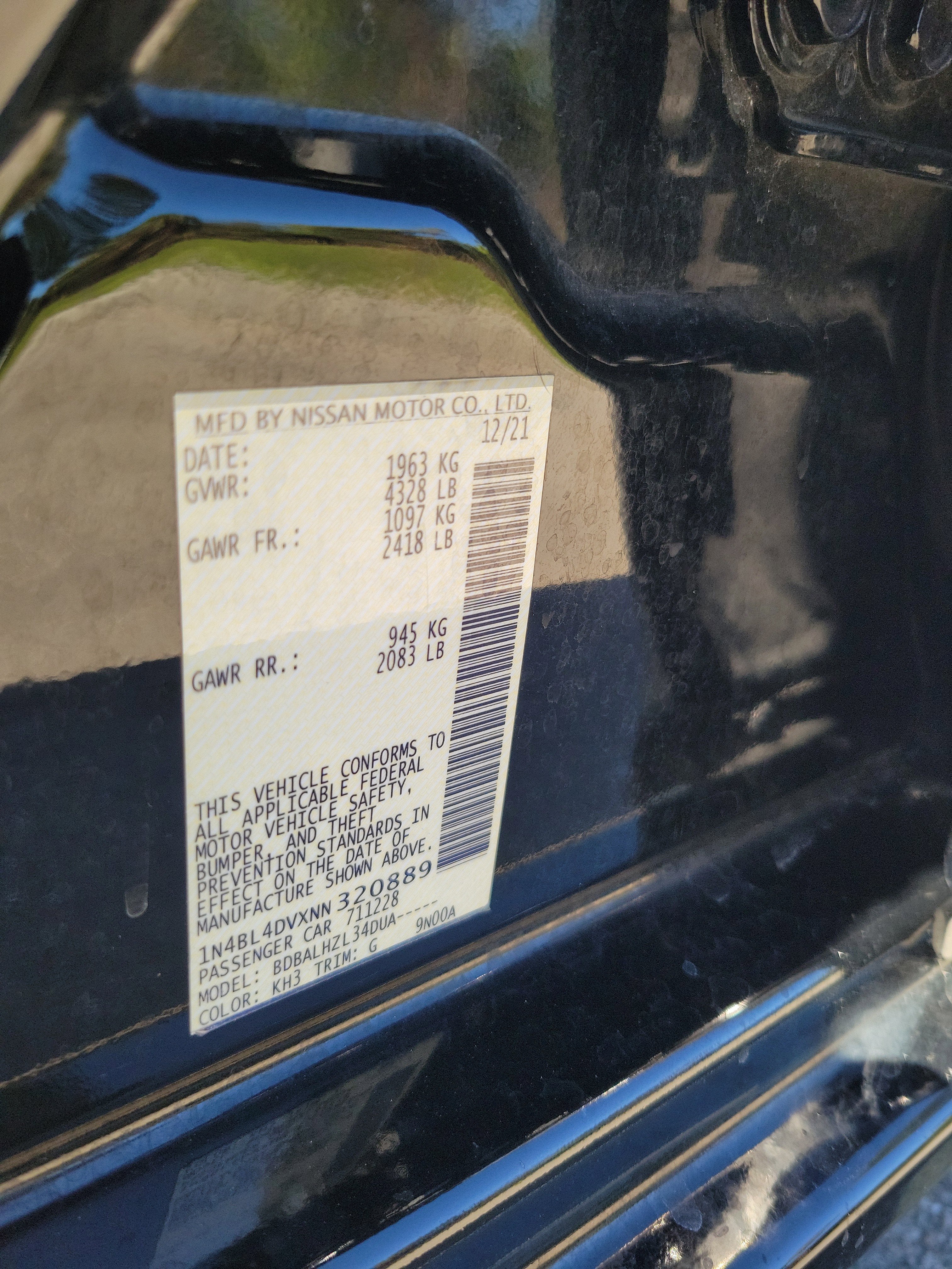 2022 Nissan Altima 2.5 SV