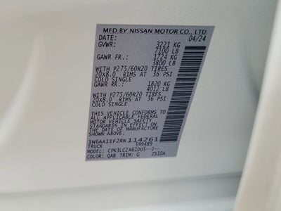 2024 Nissan Titan SV