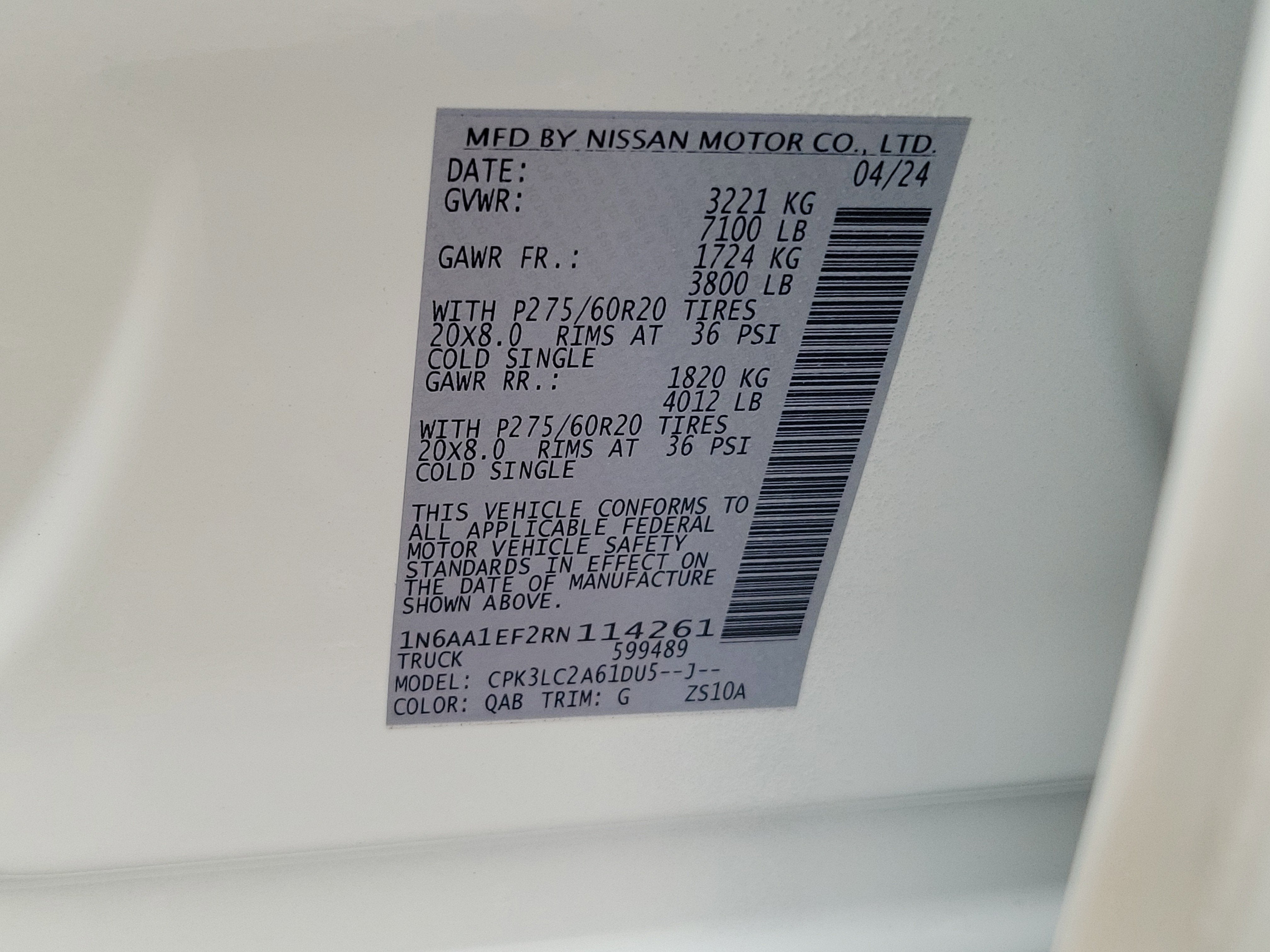 2024 Nissan Titan SV