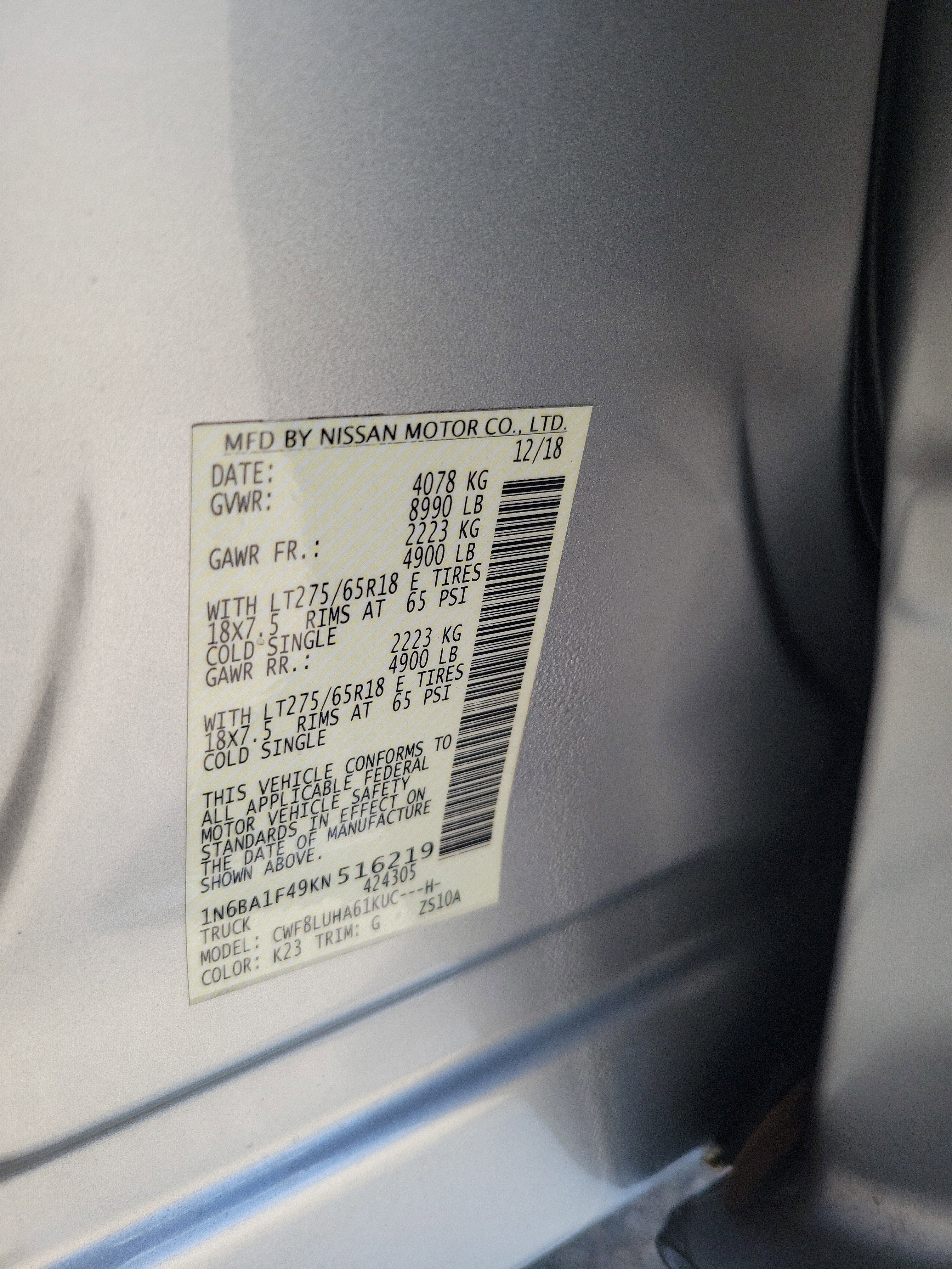 2019 Nissan Titan XD PRO-4X
