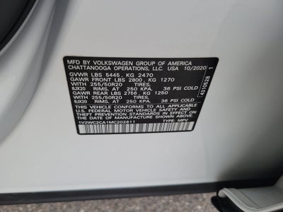 2021 Volkswagen Atlas Cross Sport 2.0T SE w/Technology