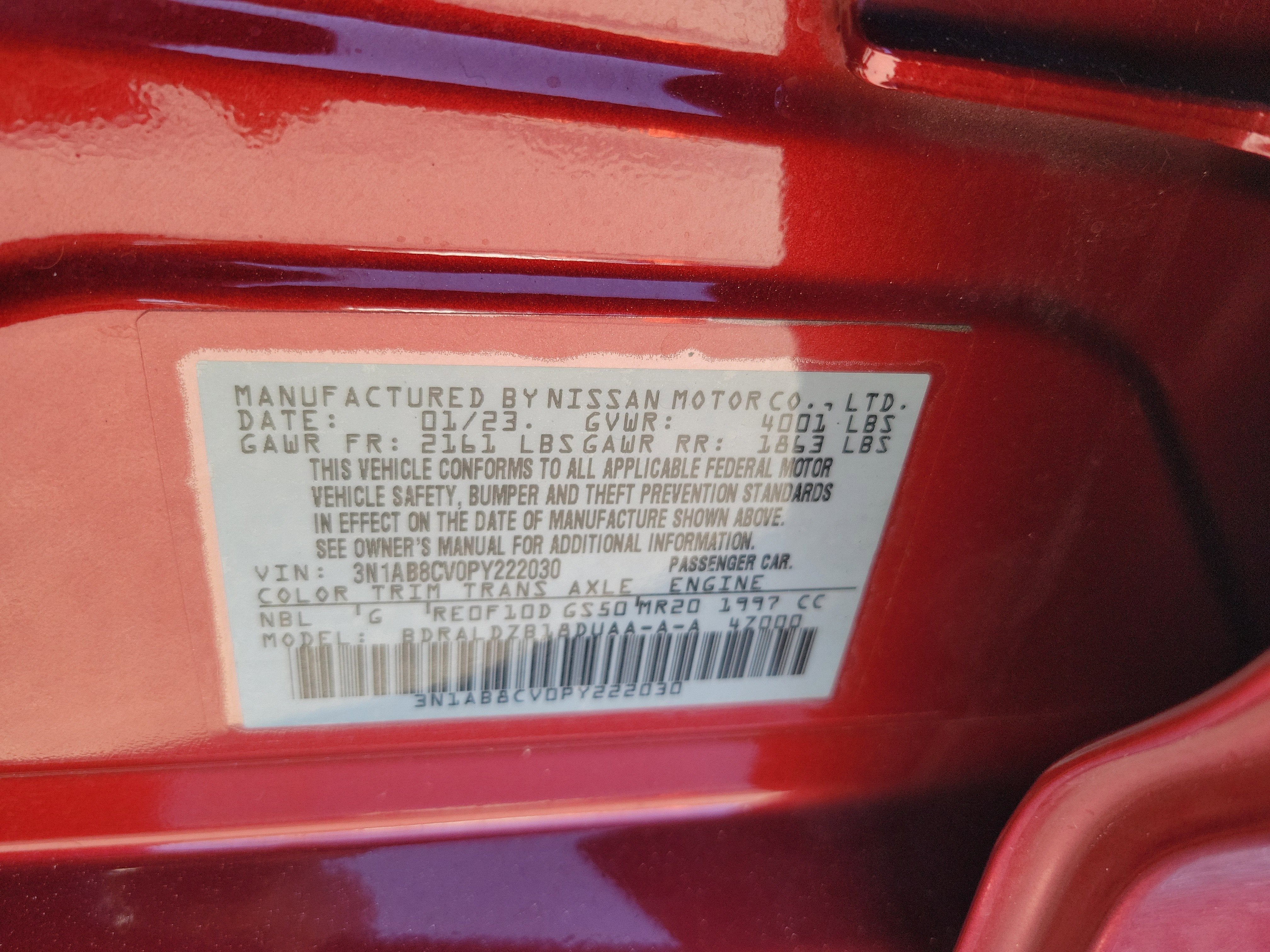 2023 Nissan Sentra SV