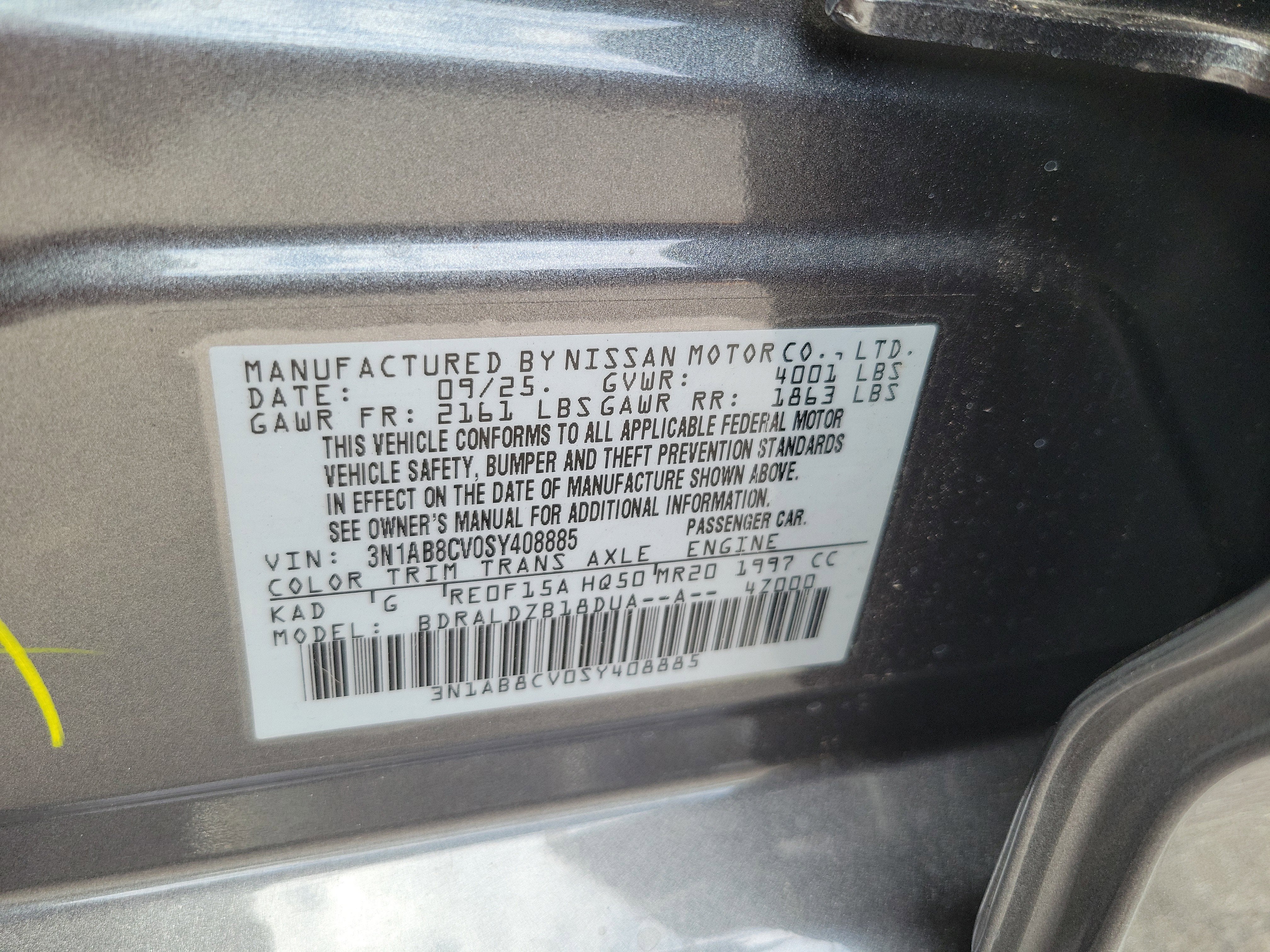 2025 Nissan Sentra SV