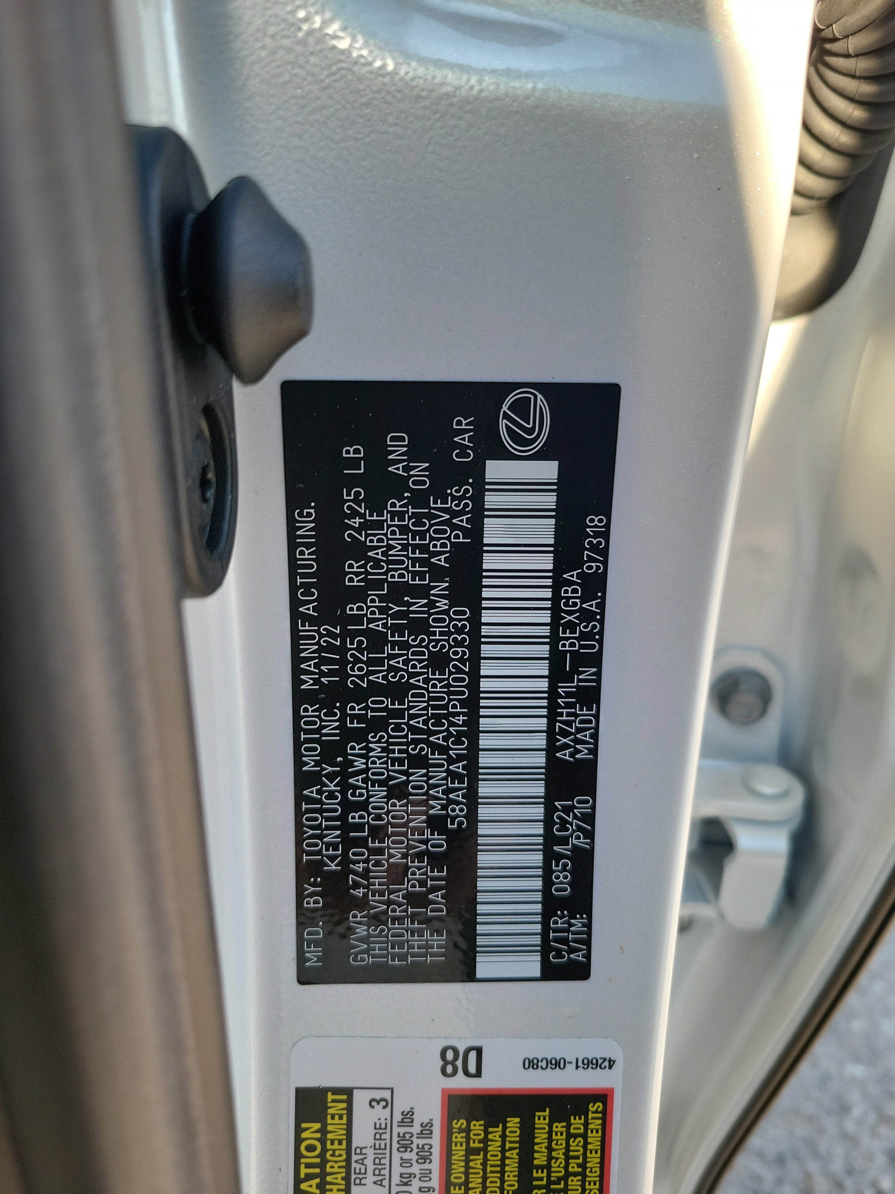 2023 Lexus ES ES 300h Luxury