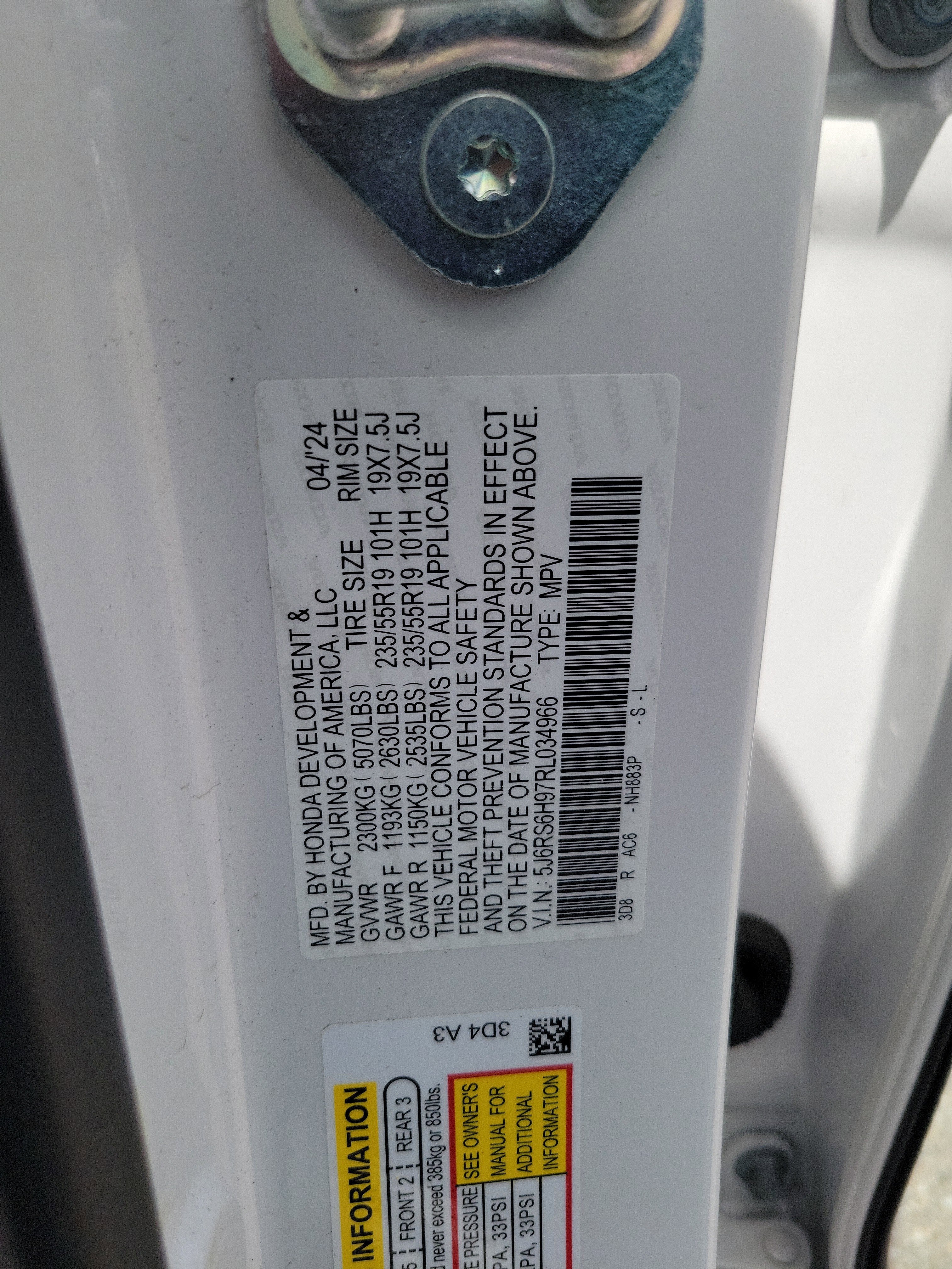 2024 Honda CR-V Hybrid Sport Touring
