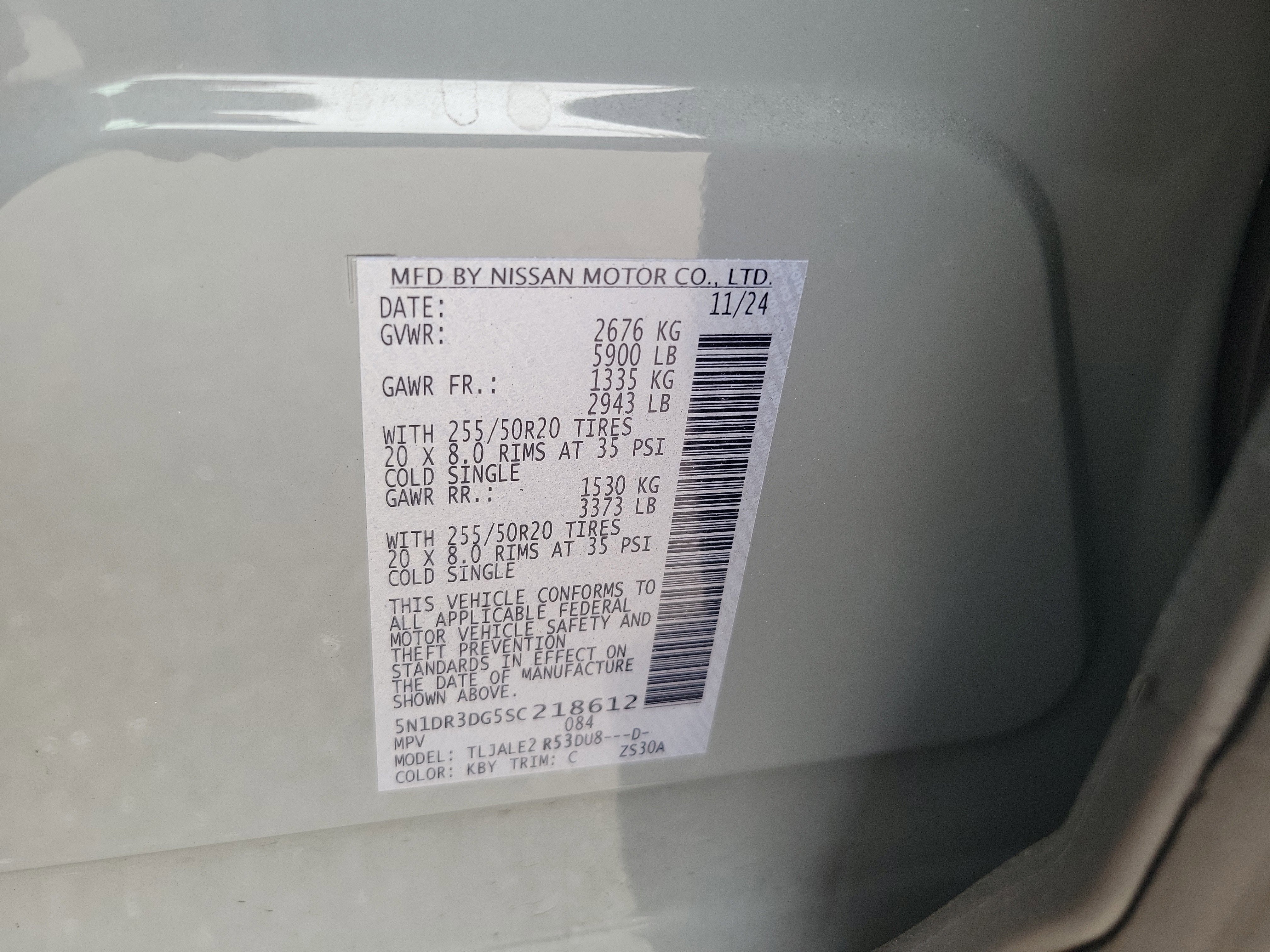 2025 Nissan Pathfinder Platinum