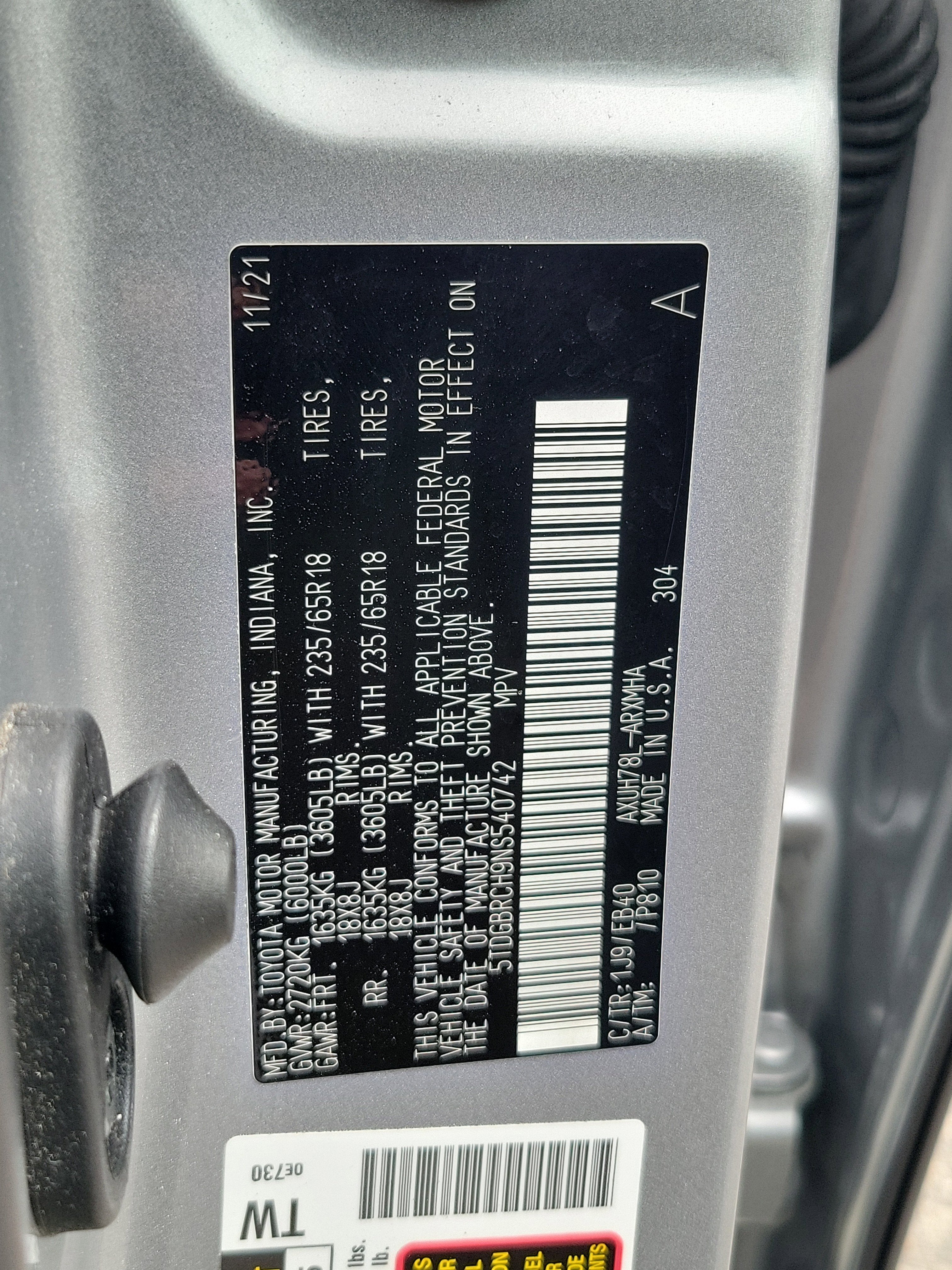 2022 Toyota Highlander Hybrid XLE