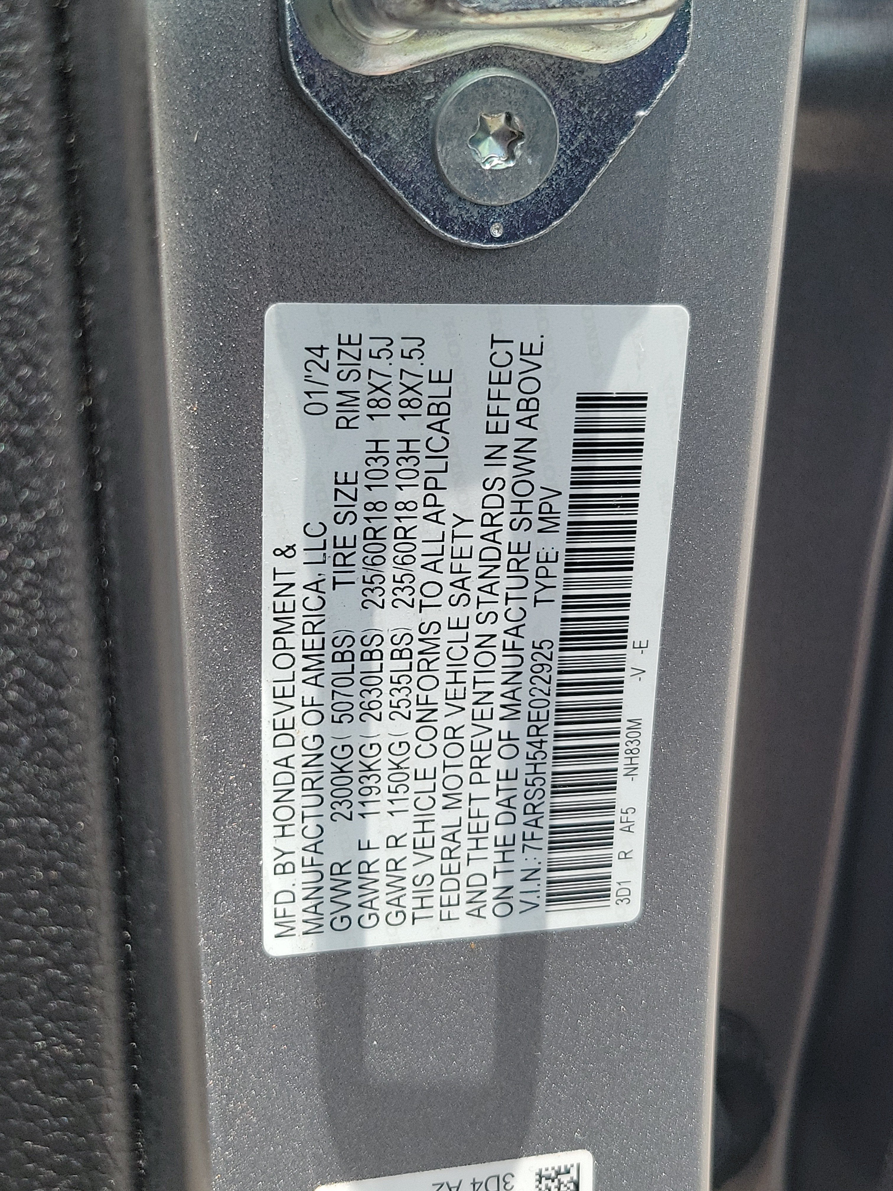 2024 Honda CR-V Hybrid Sport