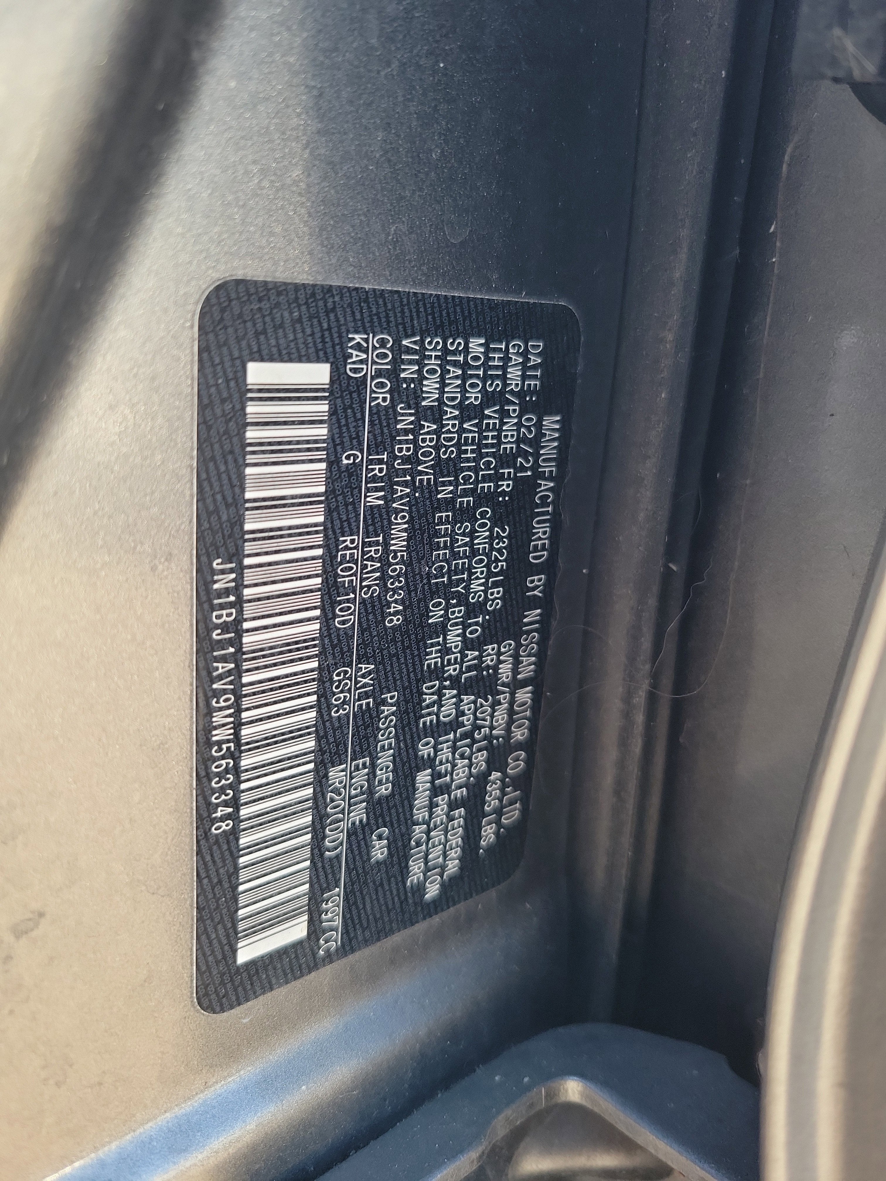 2021 Nissan Rogue Sport S