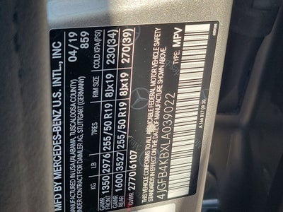 2020 Mercedes-Benz GLE SUV GLE 350 4MATIC®