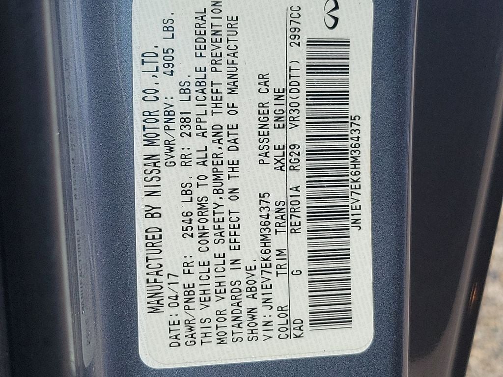 2017 INFINITI Q60 3.0t Premium