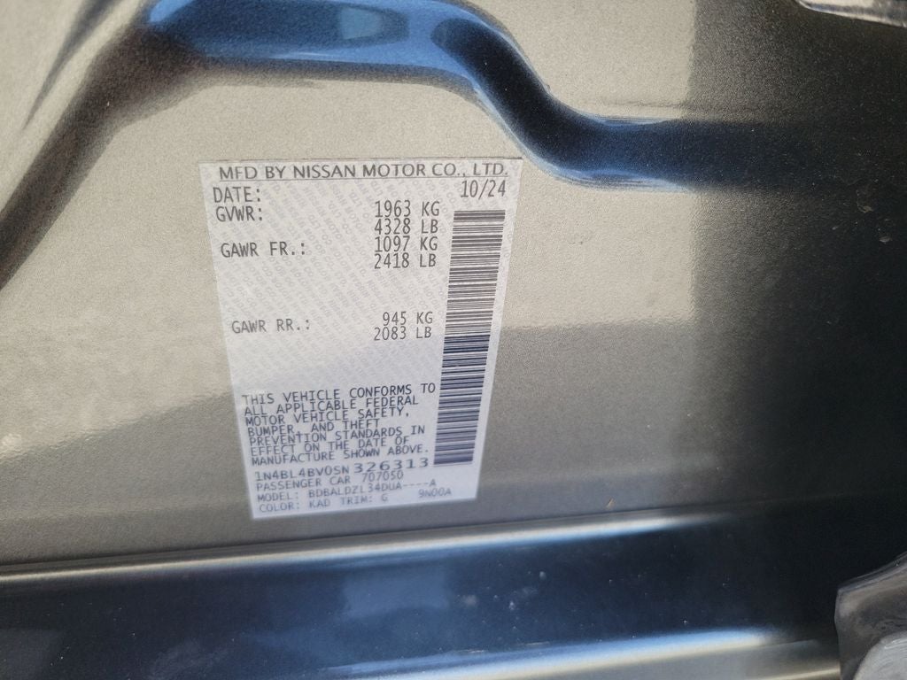 2025 Nissan Altima 2.5 S