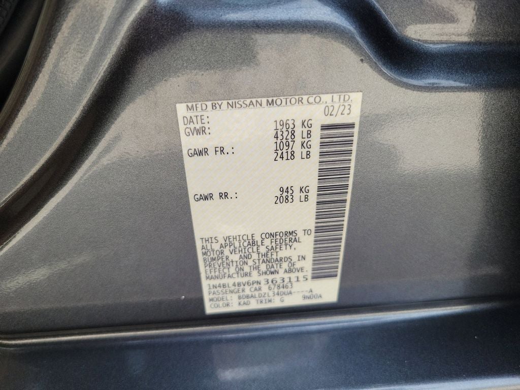 2023 Nissan Altima 2.5 S