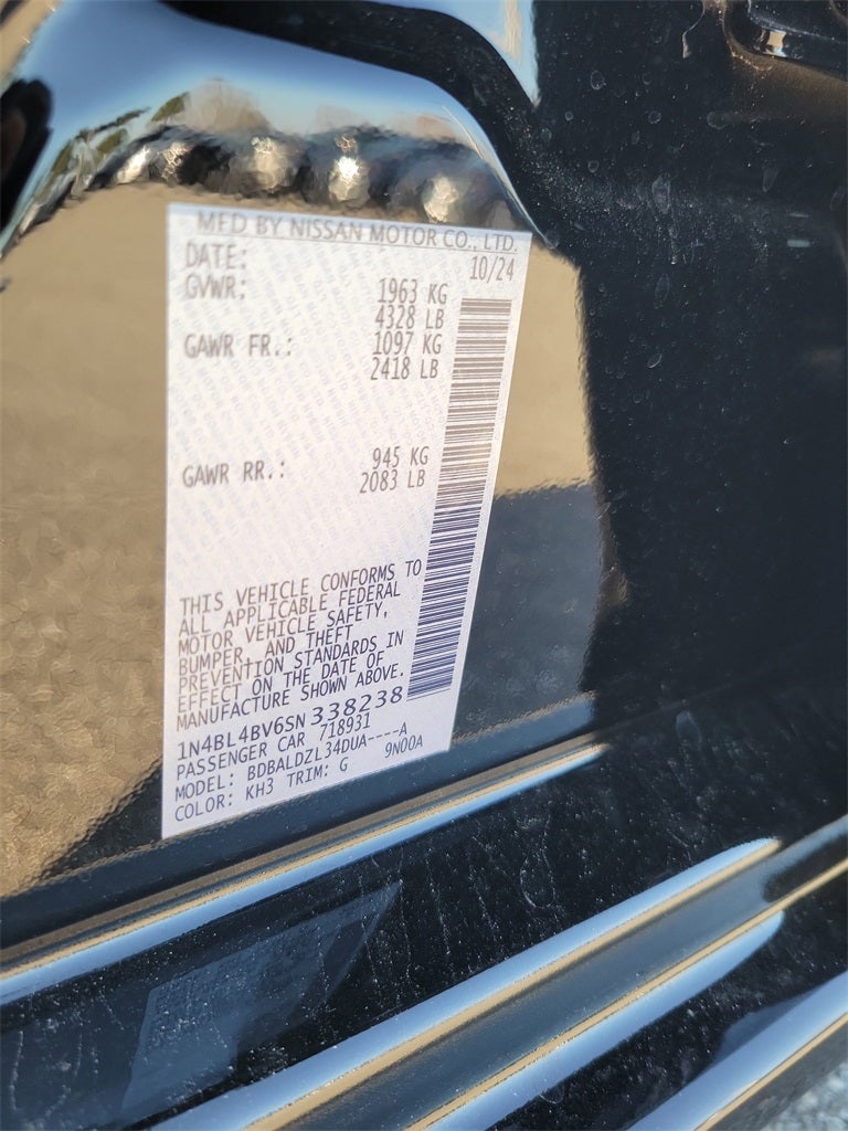 2025 Nissan Altima 2.5 S