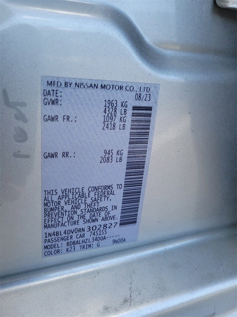 2024 Nissan Altima 2.5 SV