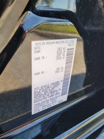 2024 Nissan Altima 2.5 SV