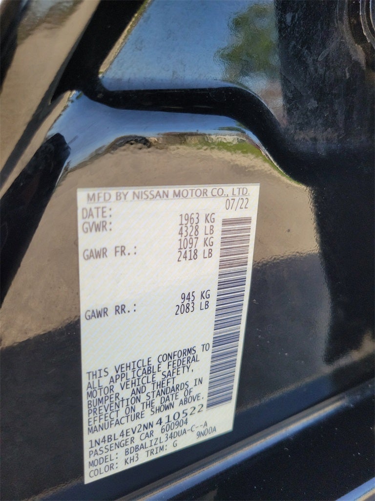 2022 Nissan Altima 2.5 SL