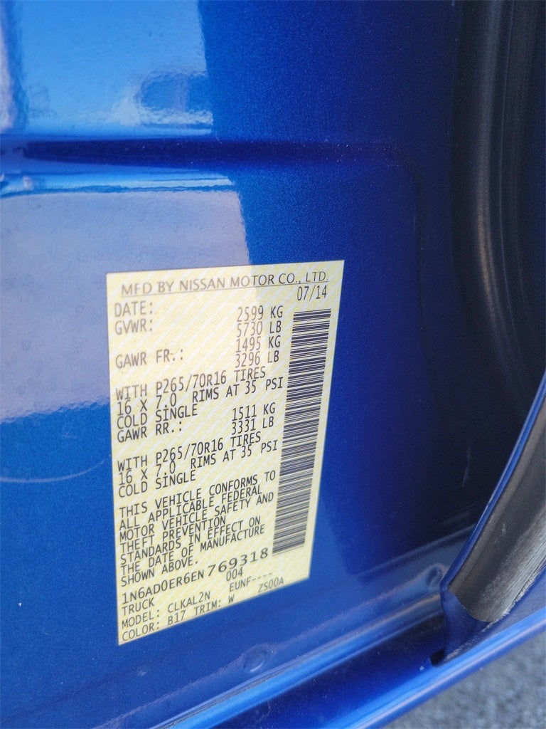 2014 Nissan Frontier SV