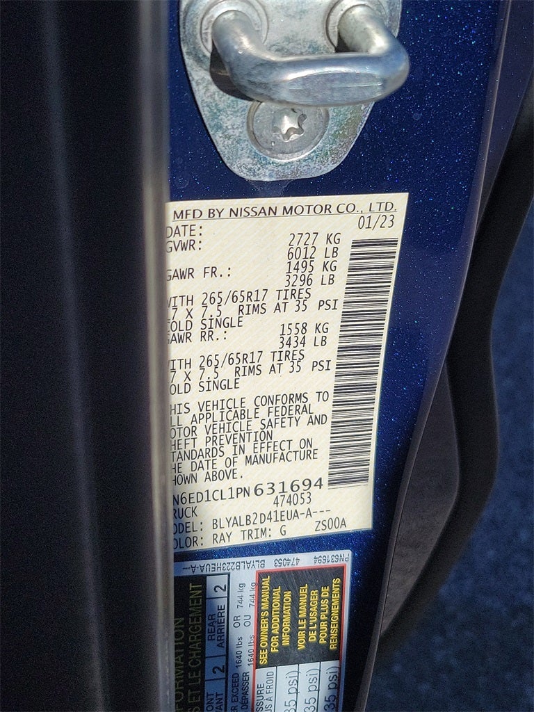 2023 Nissan Frontier SV