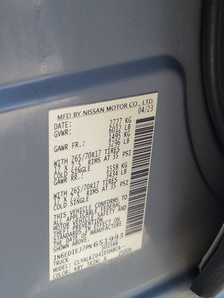 2023 Nissan Frontier PRO-X