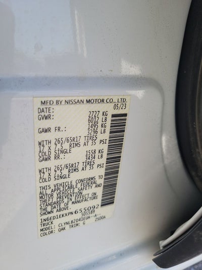 2023 Nissan Frontier SV