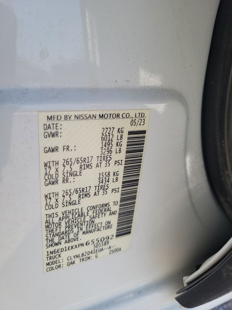 2023 Nissan Frontier SV