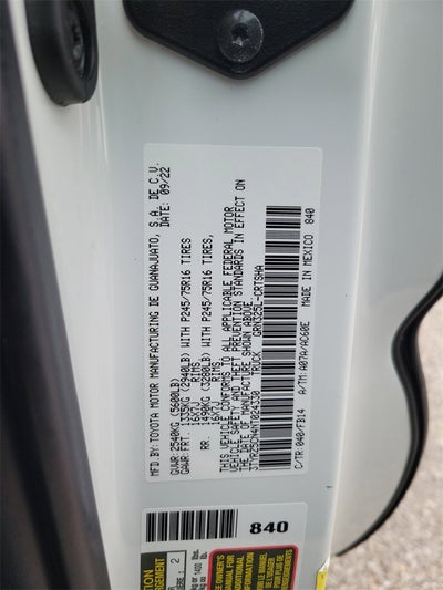 2022 Toyota Tacoma SR V6