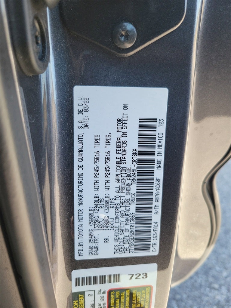 2022 Toyota Tacoma SR