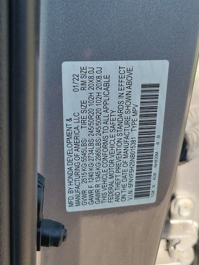 2022 Honda Pilot Special Edition