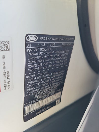 2019 Land Rover Range Rover Sport HSE