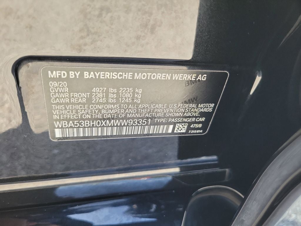 2021 BMW 5 Series 530i