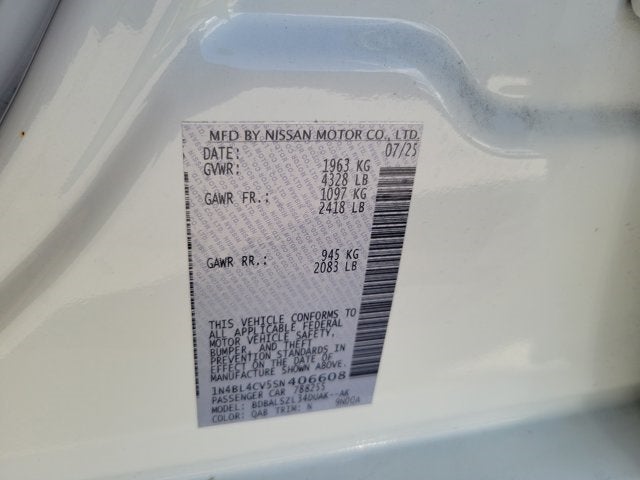 2025 Nissan Altima 2.5 SR