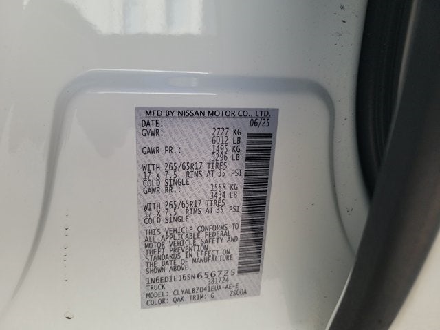 2025 Nissan Frontier SV