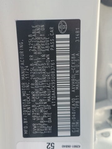 2025 Toyota Camry SE