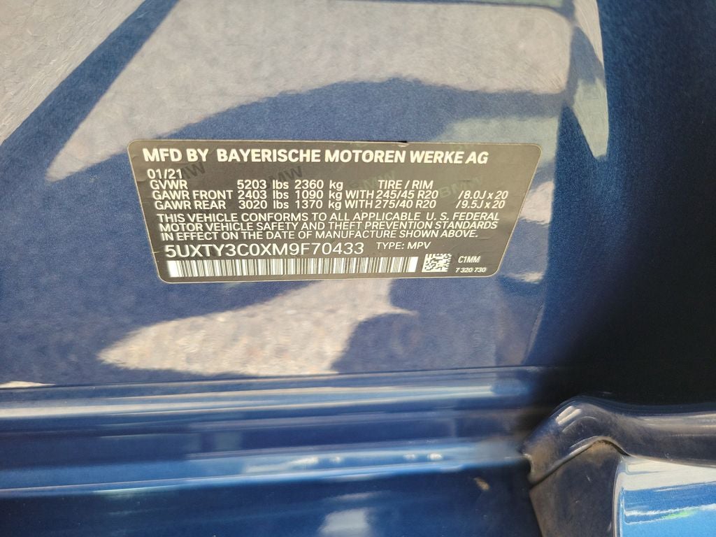 2021 BMW X3 sDrive30i