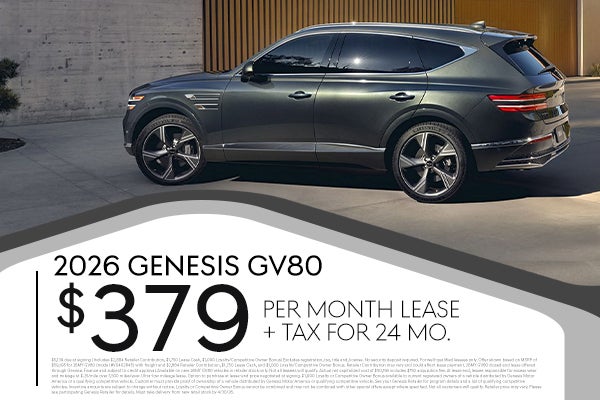 2026 GV80 $379 per month for 24 months