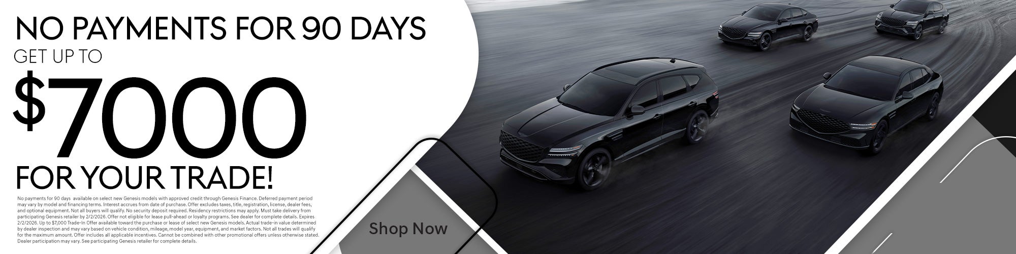 Get up to $7000 for your Trade! No Payments for 90 days